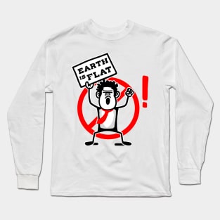 FLAT EARTH APE BELIEVER Long Sleeve T-Shirt